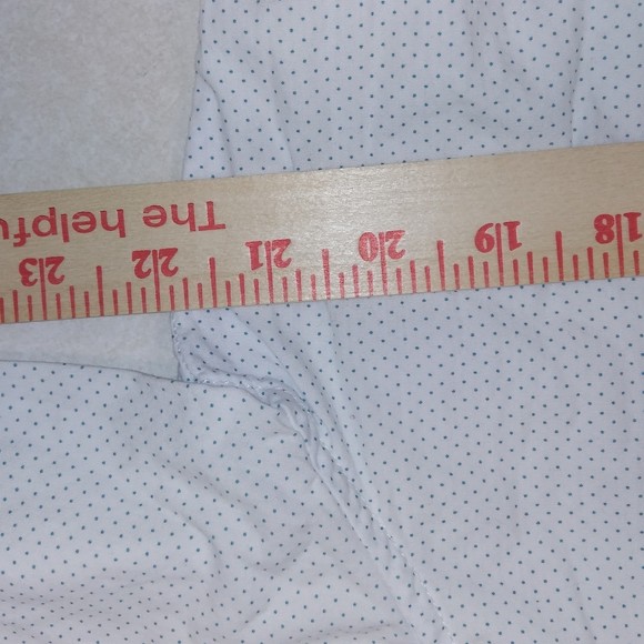 Short Sleeve Shirt Mens Adult Size M Peached Poplin Tailored Metal Button Front - Picture 7 of 9